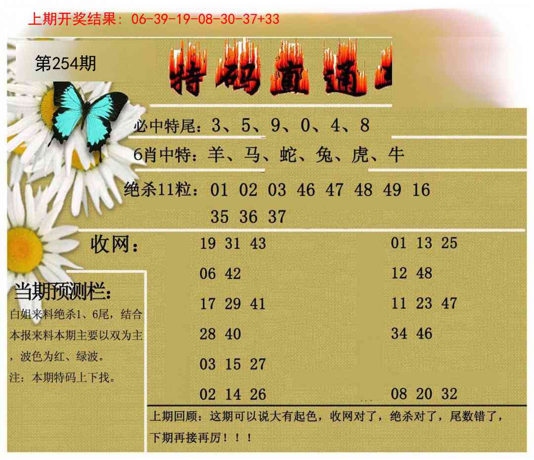 254期特码直通车[图]