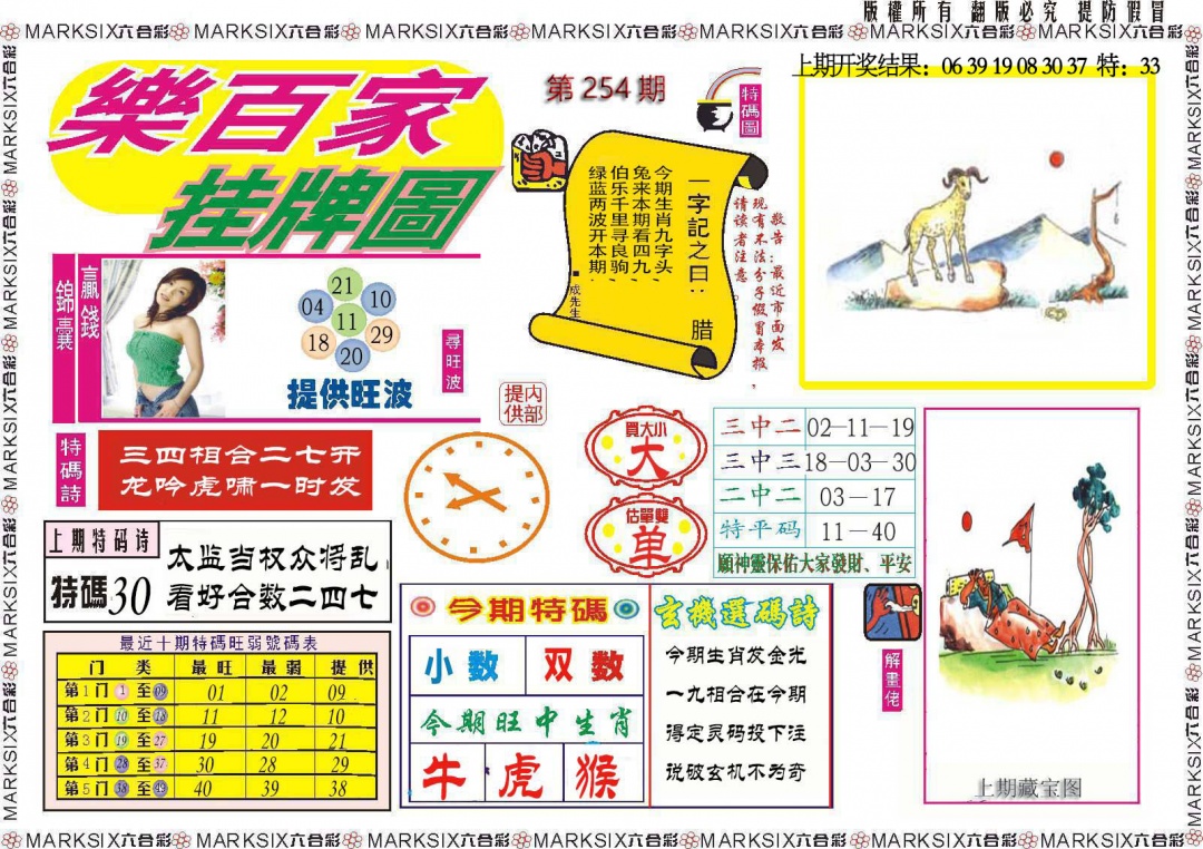 254期乐百家挂牌图[图]