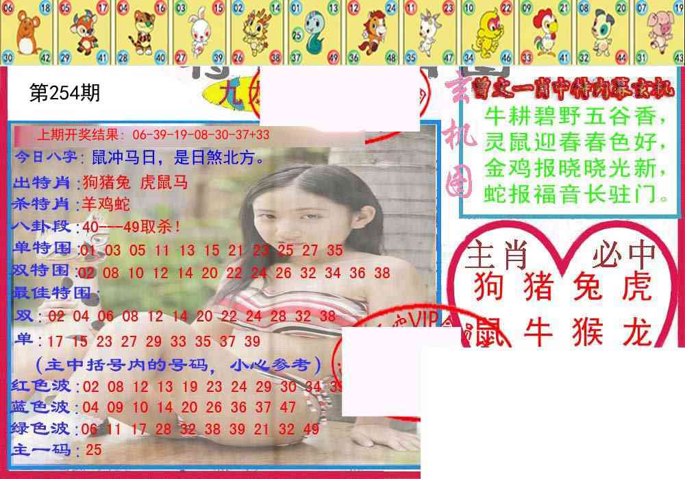 254期特码生肖图[图]