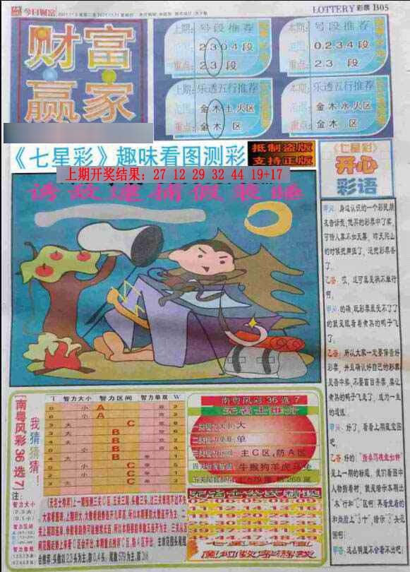 255期七星彩图(高清)[图]