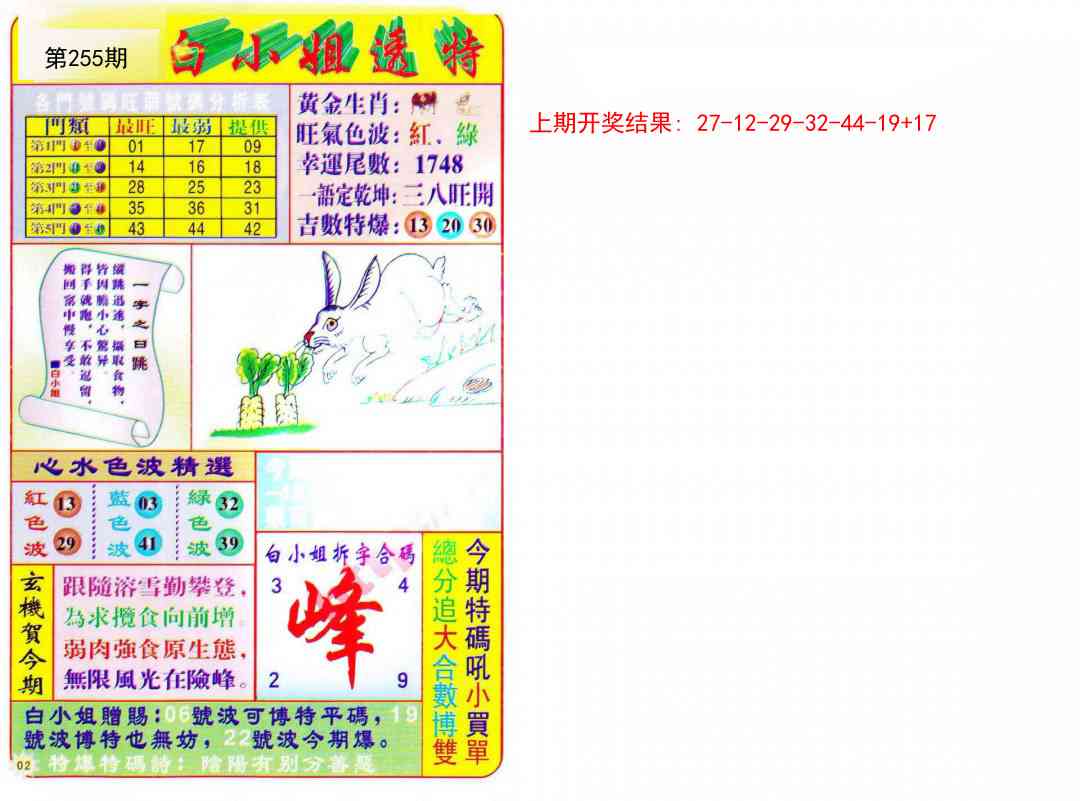 255期白小姐透特[图]