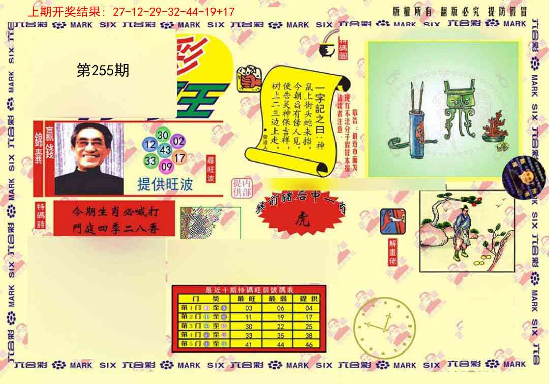 255期心水特码(信封)[图]