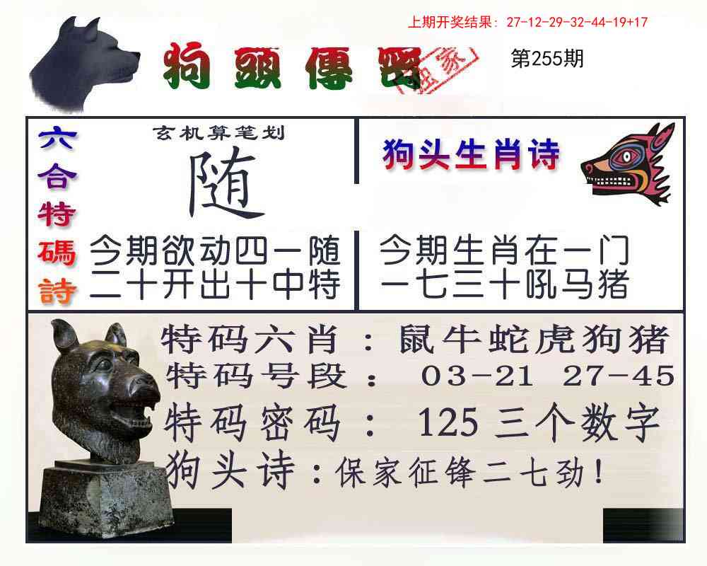 255期狗头传密[图]