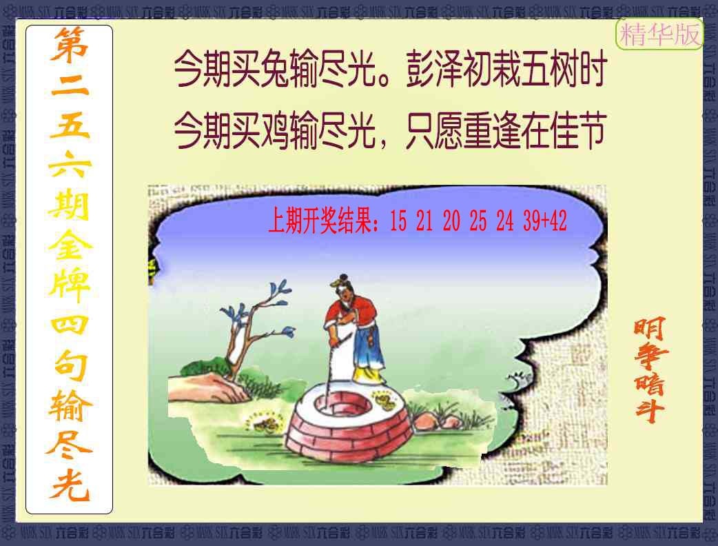 256期金牌四句输尽光[图]