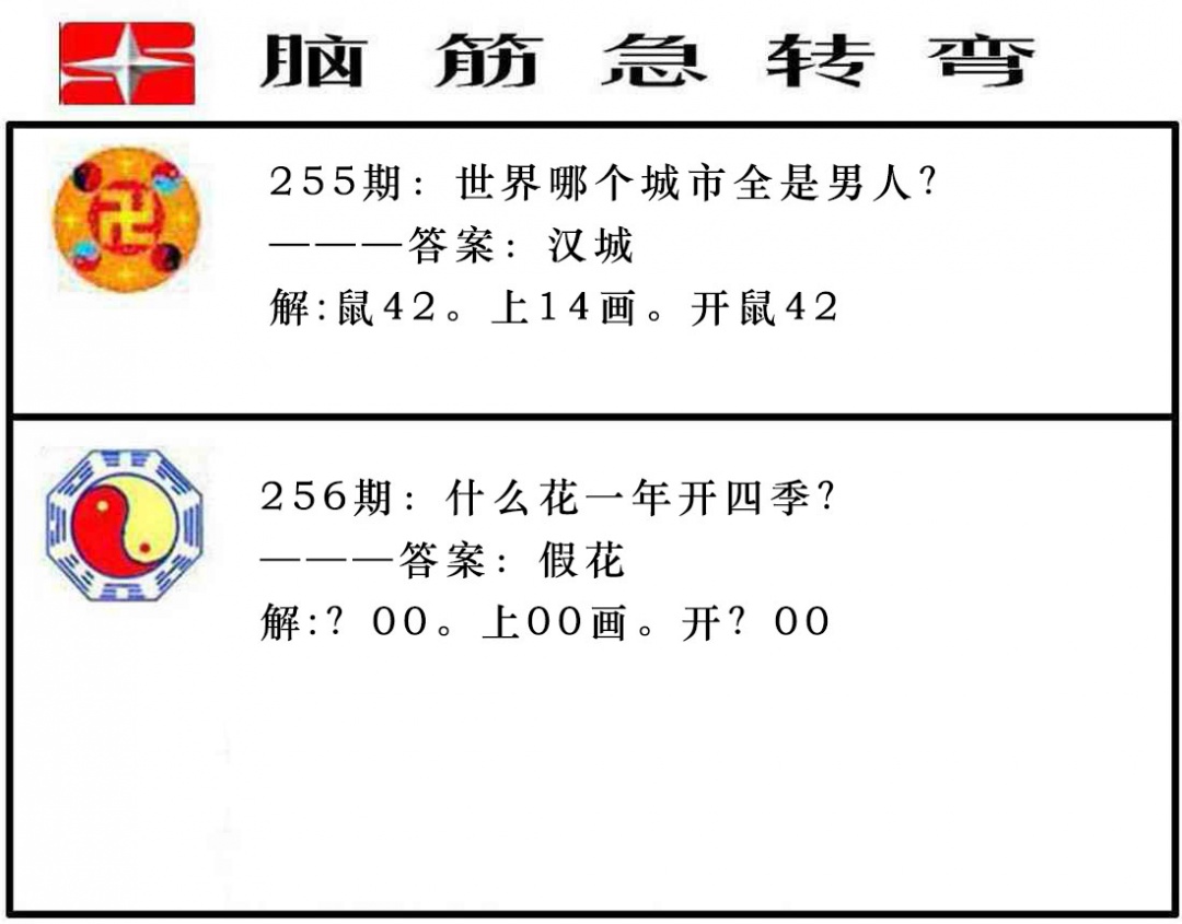 256期脑筋急转弯[图]