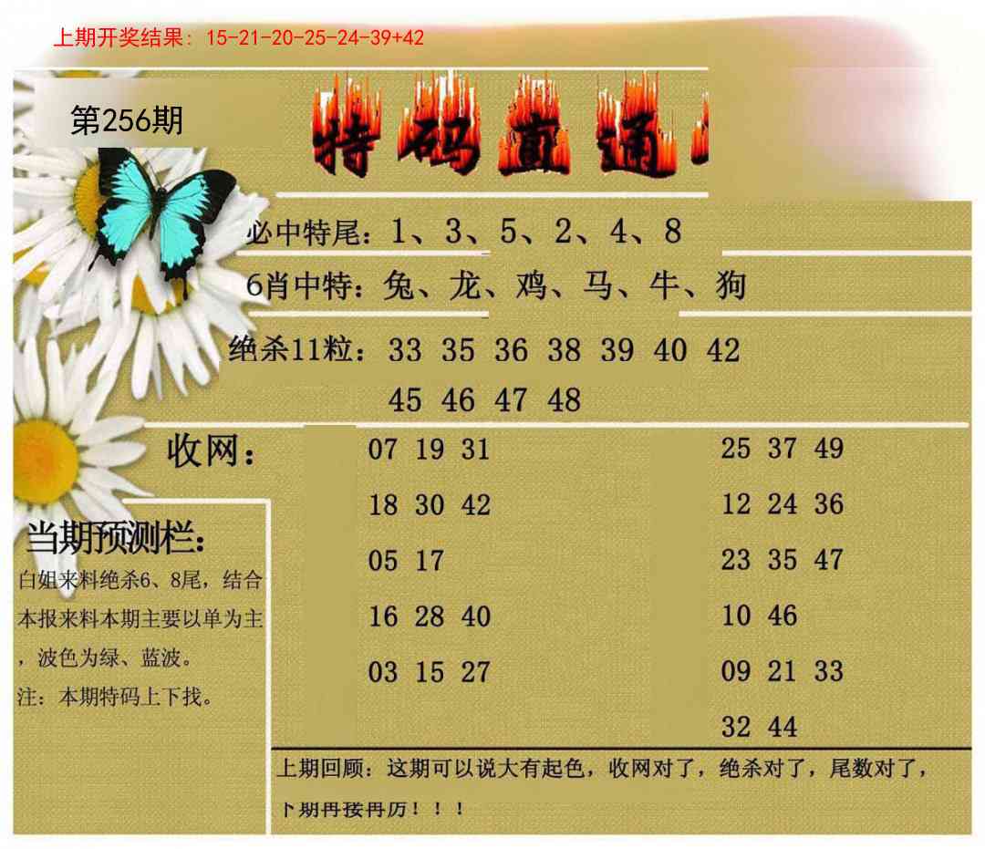 256期特码直通车[图]