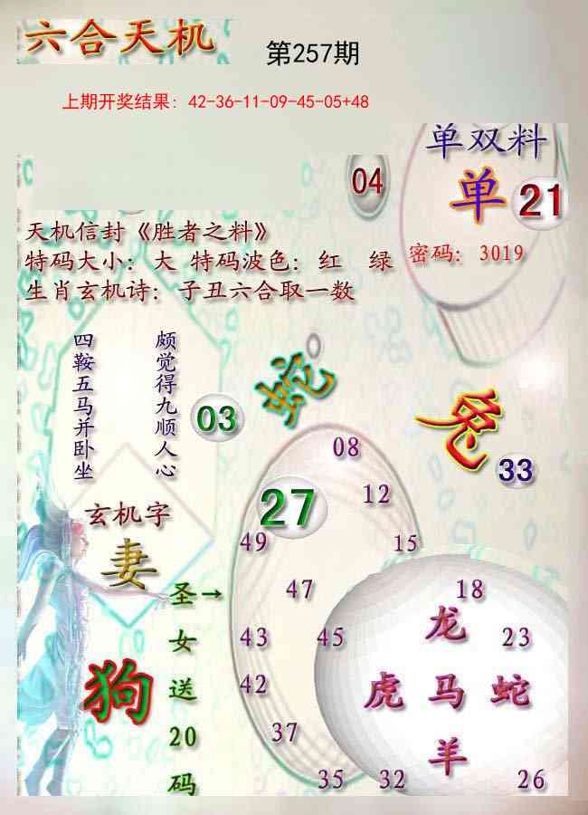 257期天机报[图]