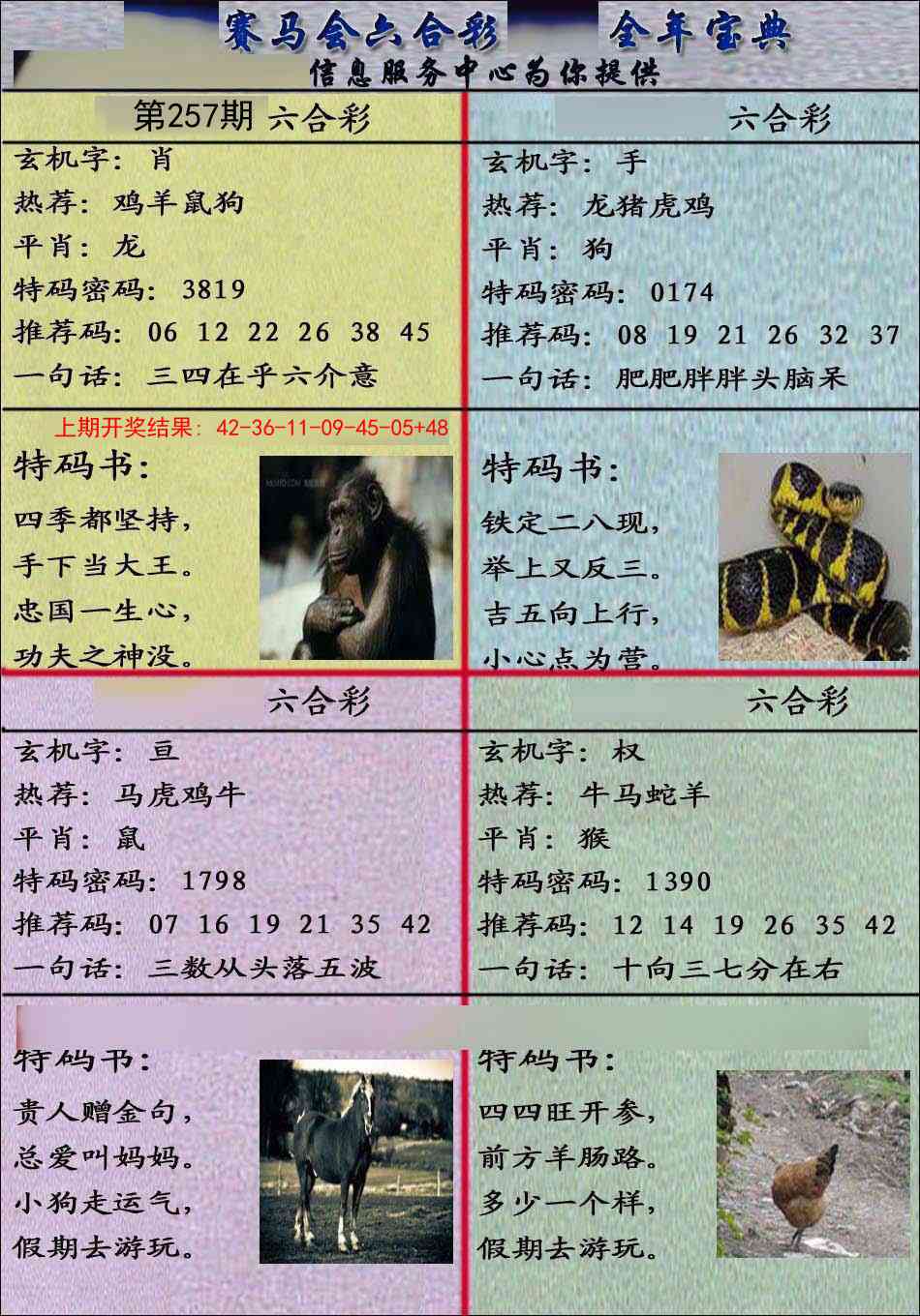 257期宝典报[图]