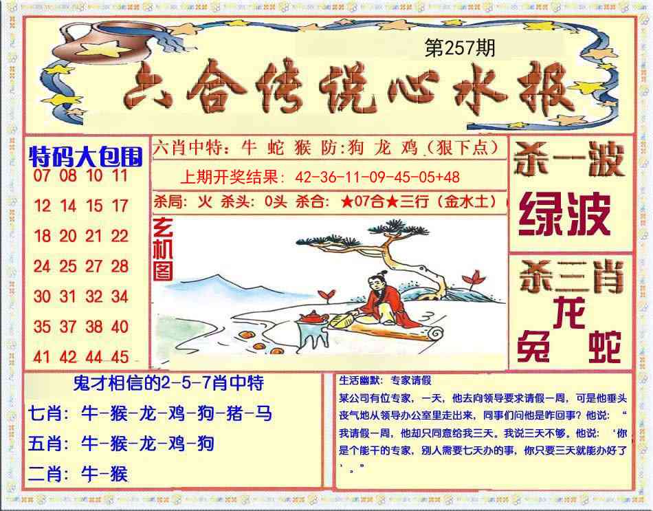 257期六合传说(心水版)[图]