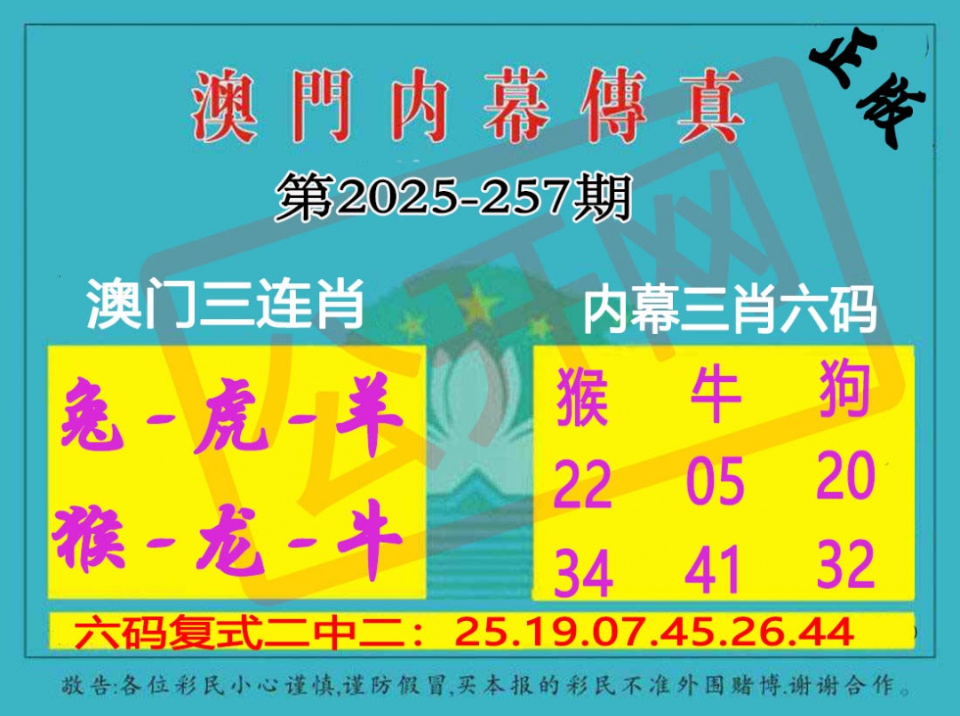 257期内幕传真三肖版[图]