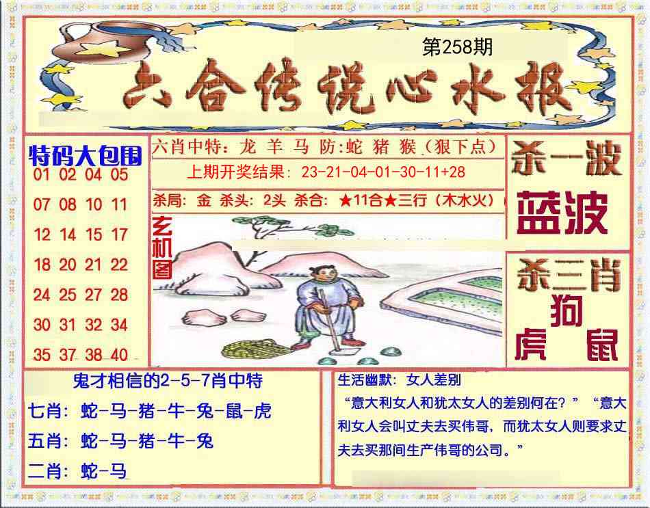 258期六合传说(心水版)[图]