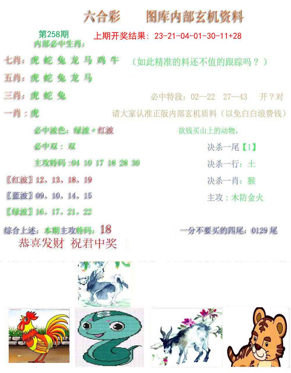 258期内部玄机资料[图]