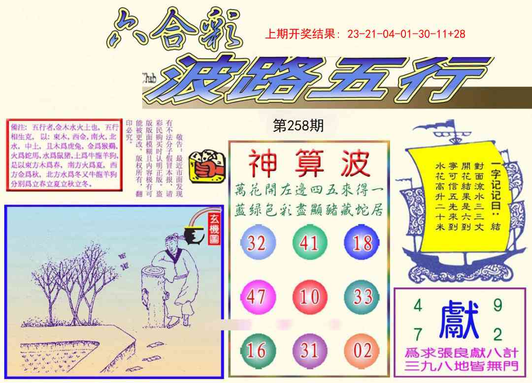258期波路五行[图]