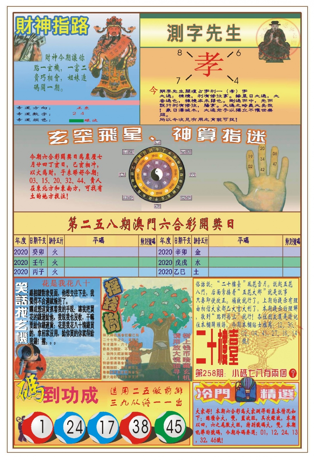 258期(新版)四柱预测B[图]