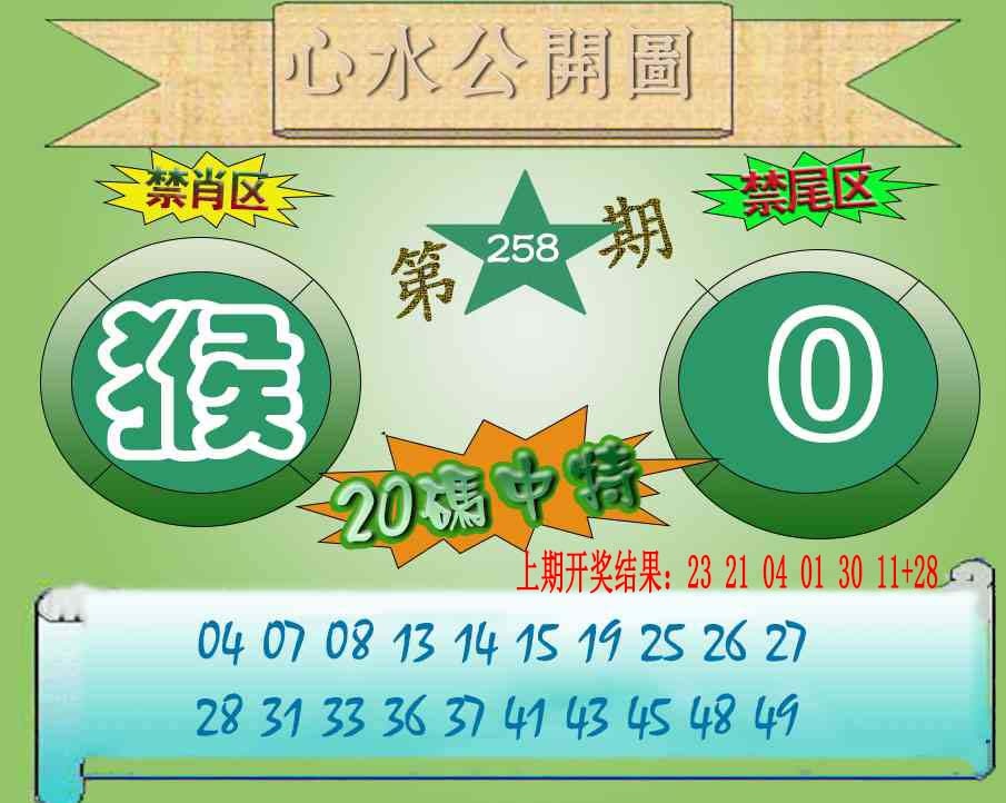 258期心水公开图[图]