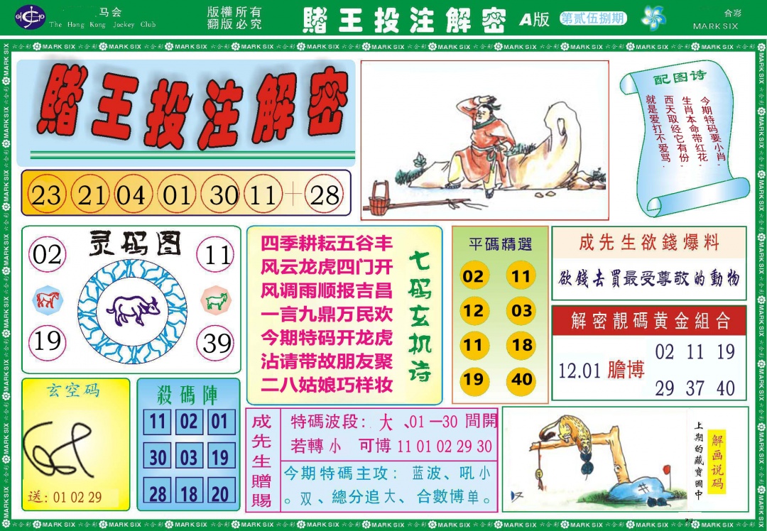 258期赌王投注解密[图]