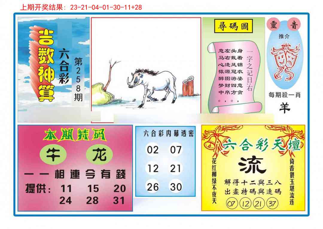 258期吉数神算[图]