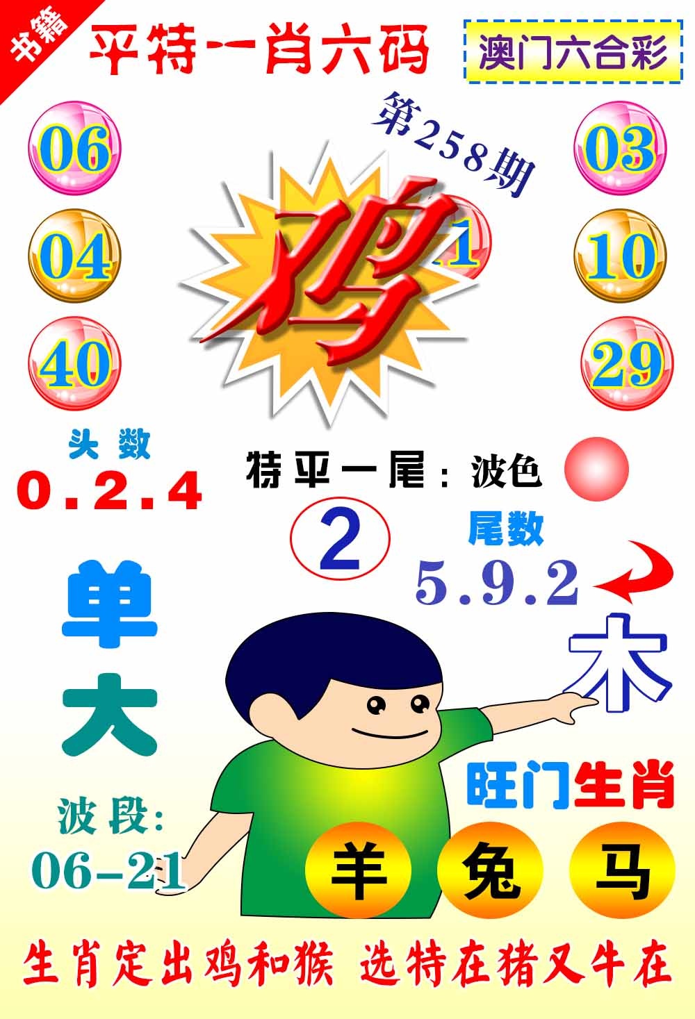 258期澳门一肖六码[图]
