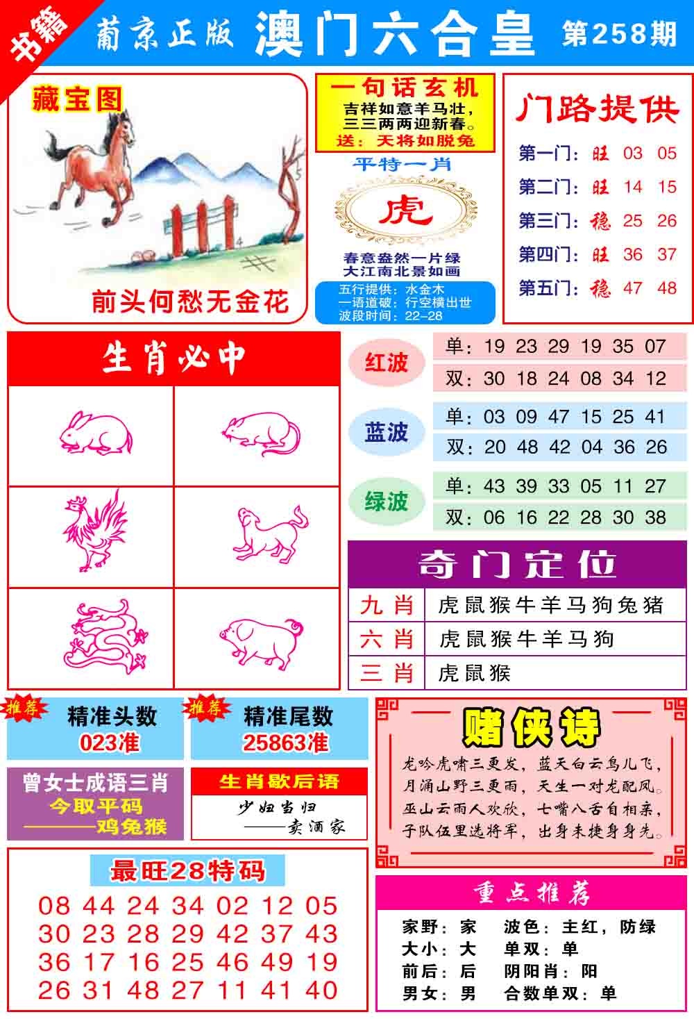 258期澳门六合皇心水[图]