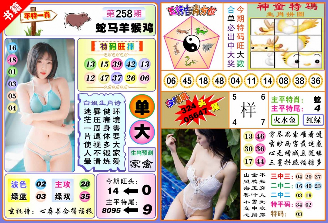 258期澳门五行白姐[图]