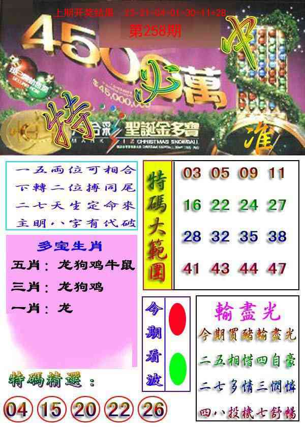 258期特必中[图]