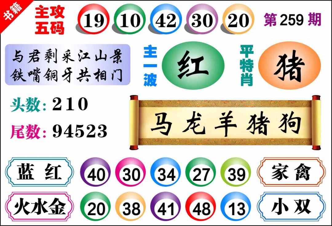 259期澳门主攻五码[图]