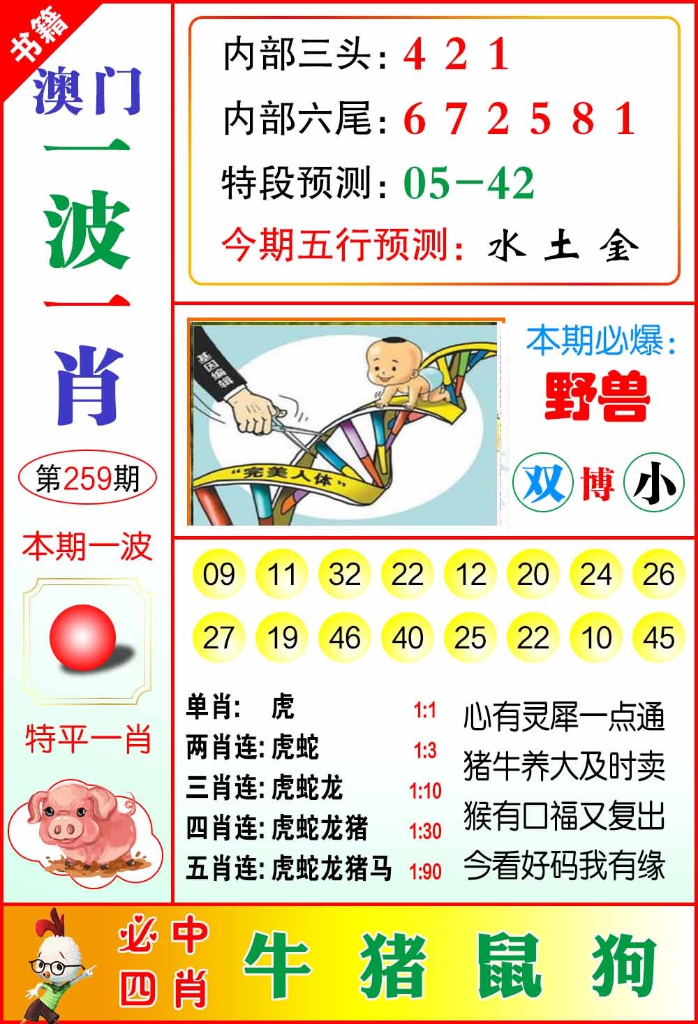 259期澳门一波一肖[图]