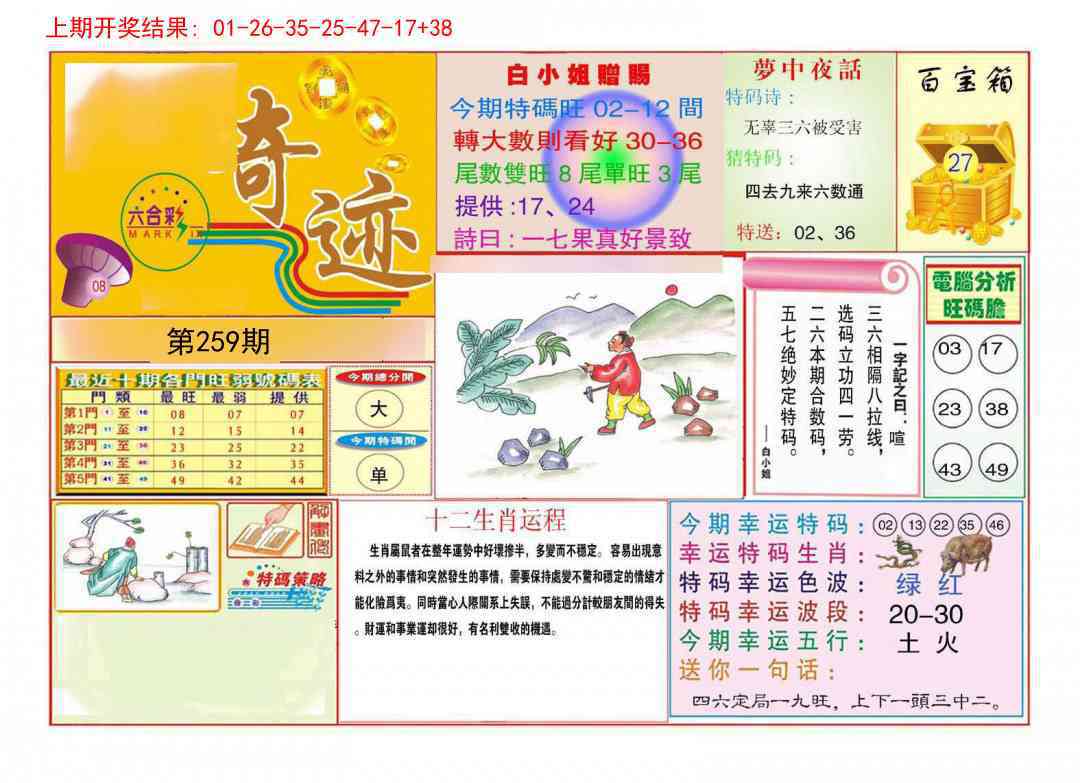 259期九龍奇迹A(推荐)[图]