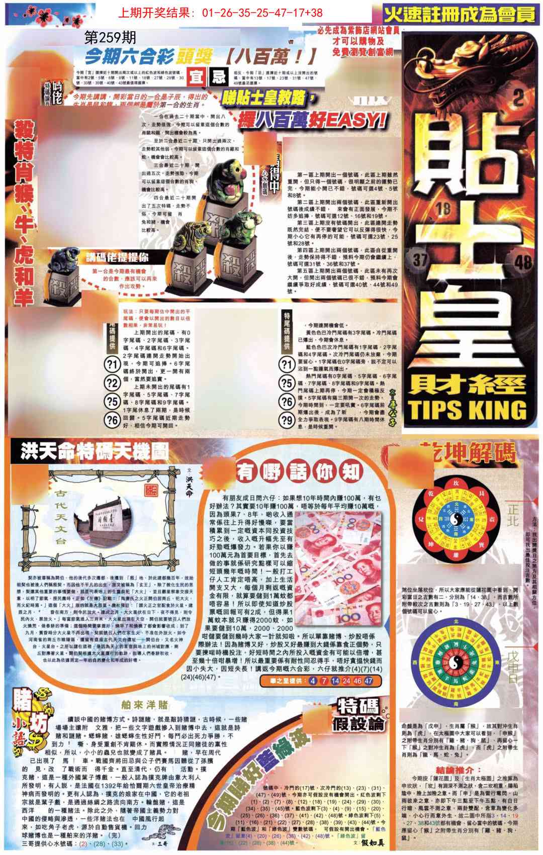 259期贴士皇A加大版[图]