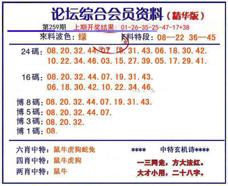 259期综合会员资料[图]