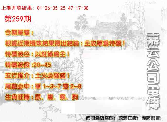 259期嘉云公司电传[图]