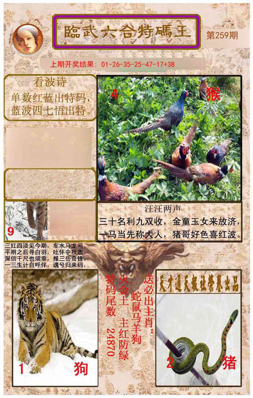 259期临武六合特码王[图]