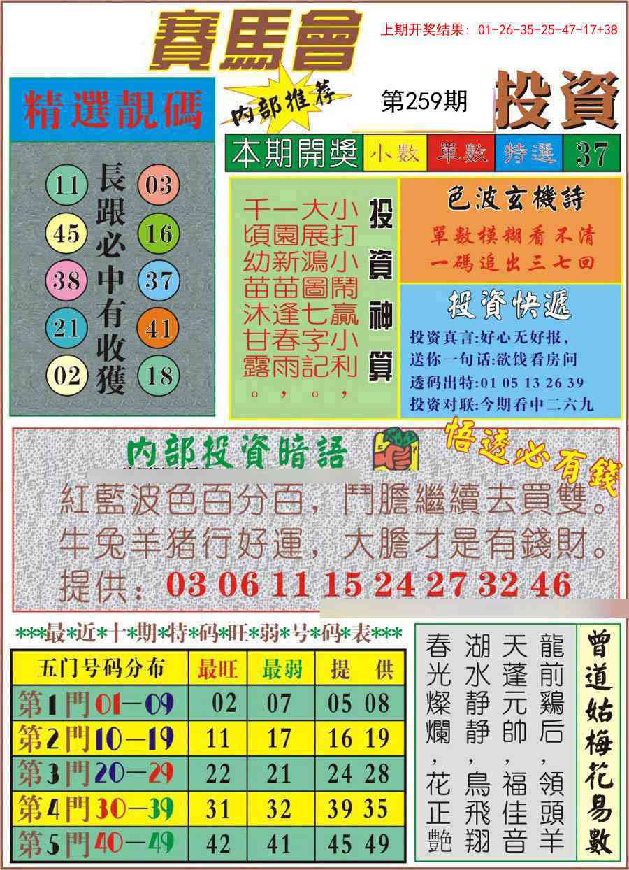 259期马会投资[图]