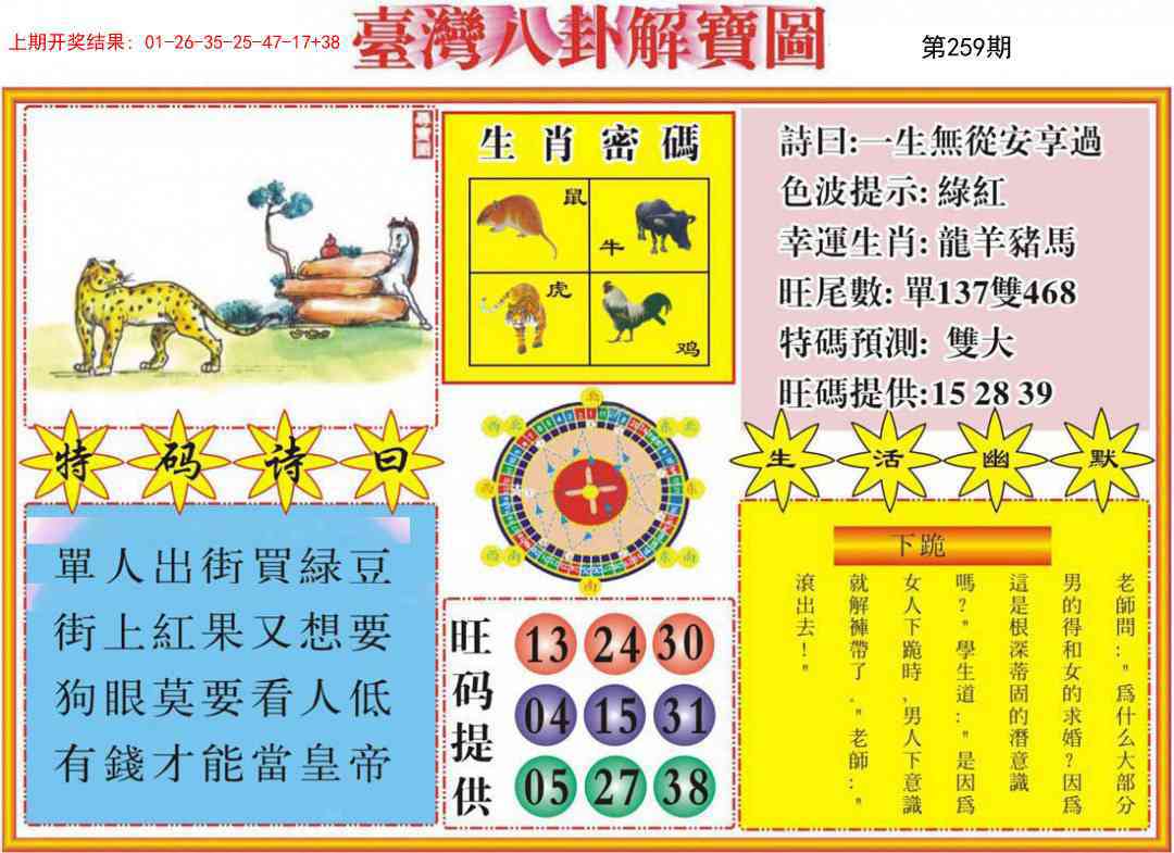259期台湾八卦解宝图[图]