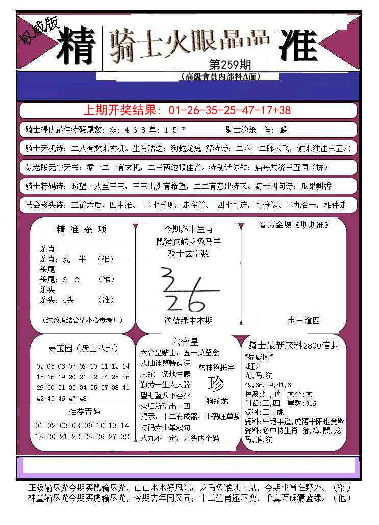 259期骑士火眼晶晶B[图]