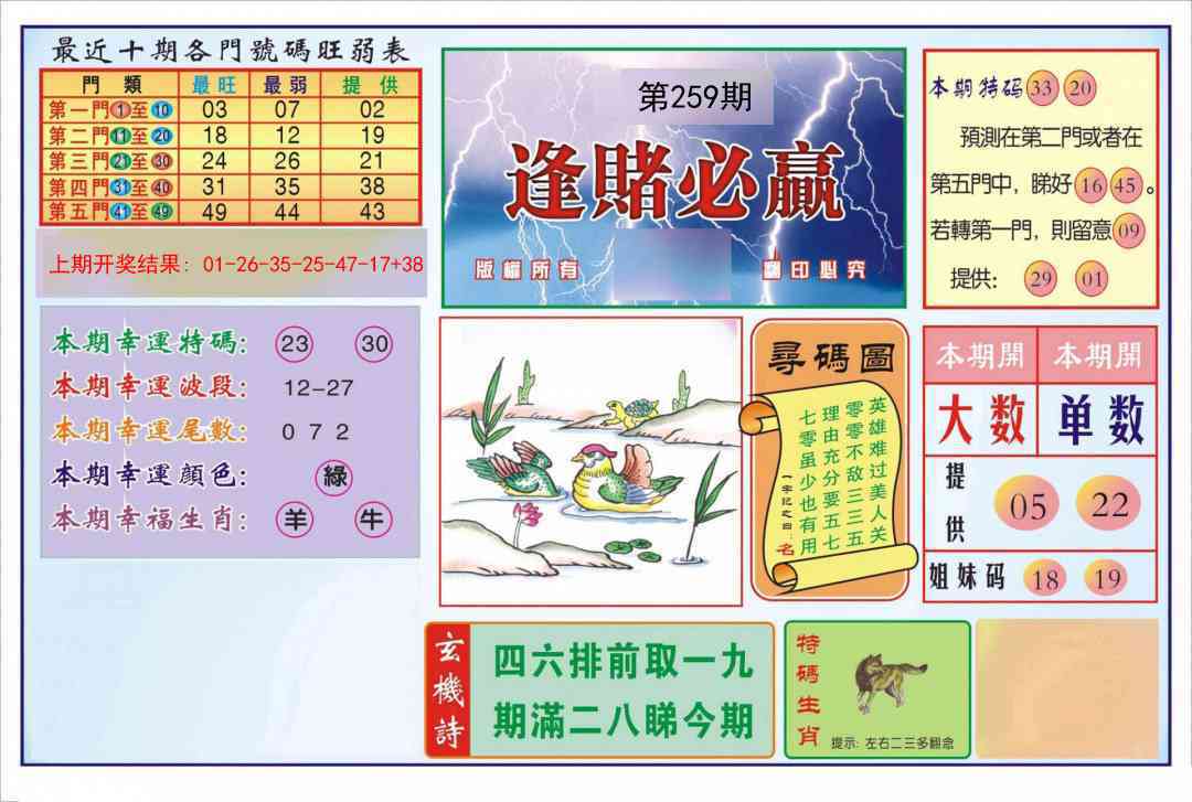 259期逢赌必羸[图]