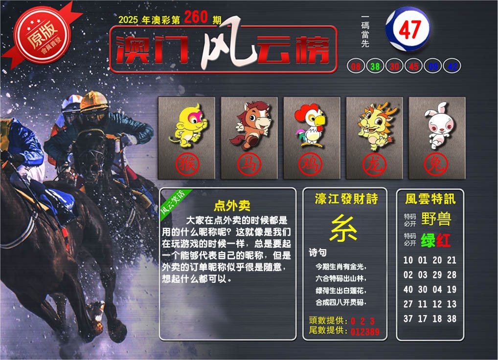 260期澳门风云榜[图]