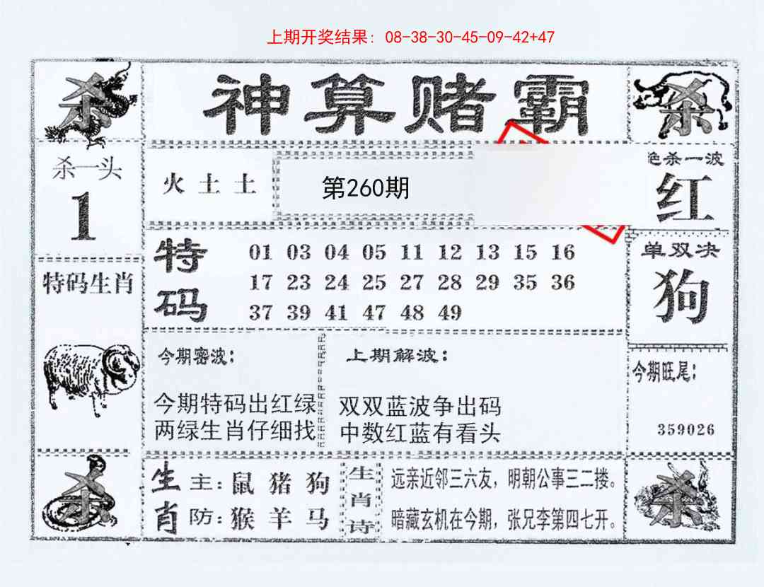 260期神算赌霸[图]