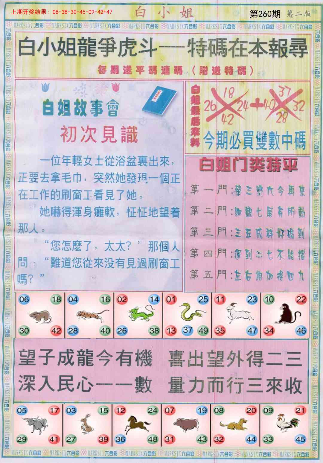 260期白小姐龙虎霸B[图]