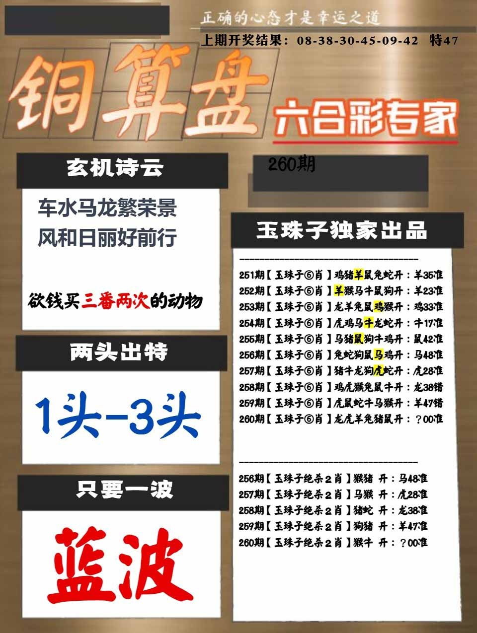 260期白小姐心水[图]