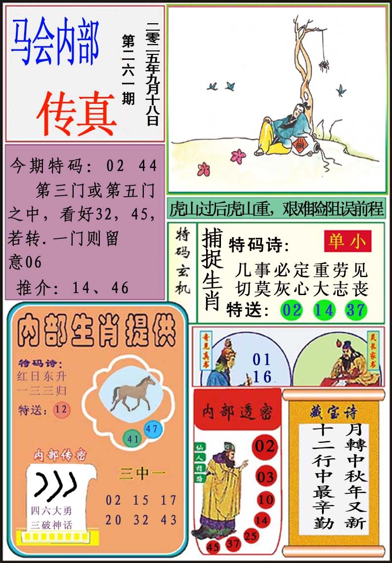 261期马会内部传真[图]