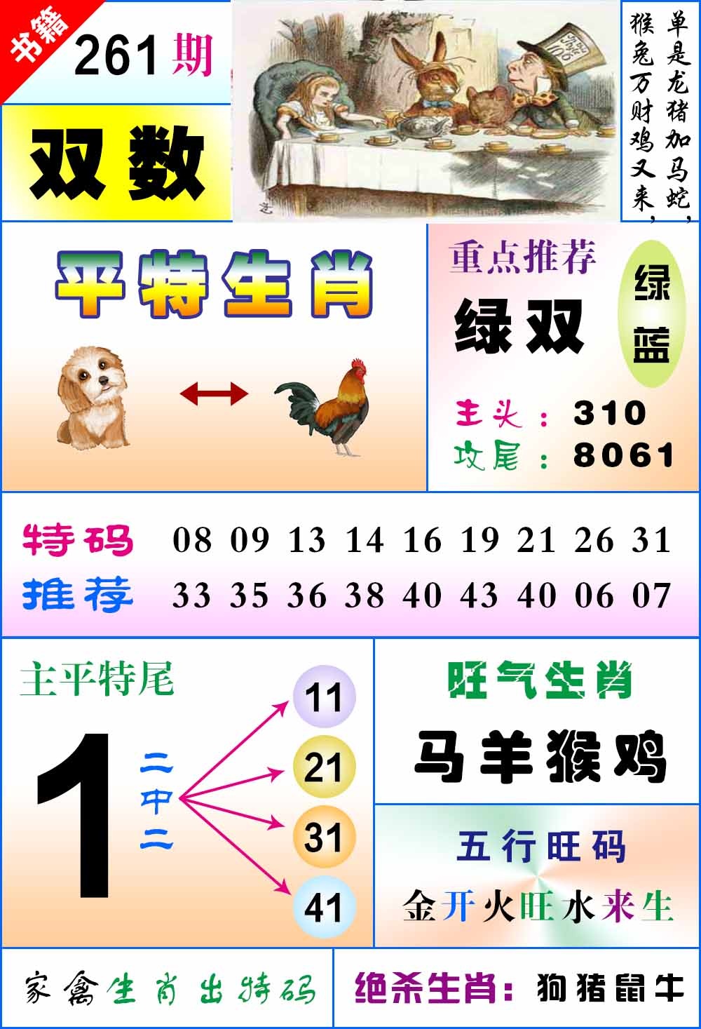 261期澳门风水平特[图]