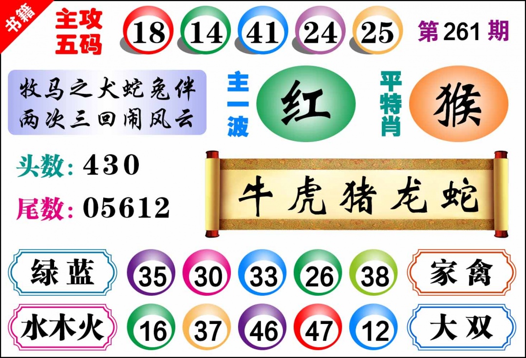 261期澳门主攻五码[图]