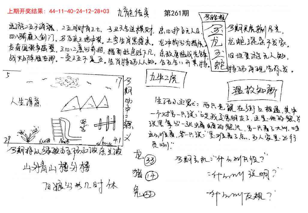 261期手写九龙内幕[图]