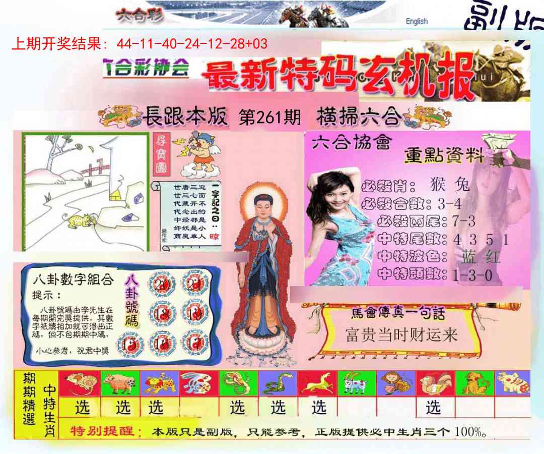 261期九龍内幕玄机报[图]
