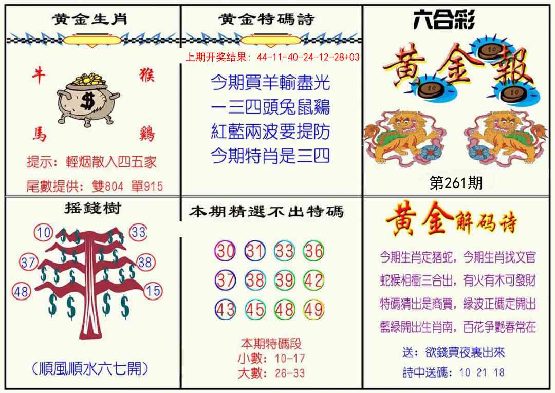 261期黄金报[图]