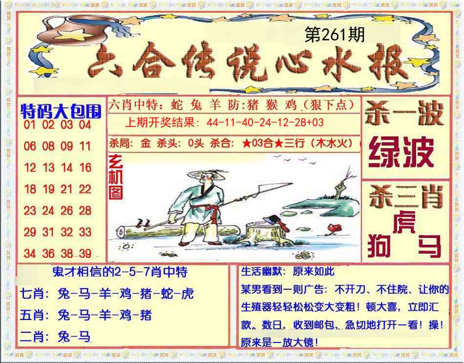 261期六合传说(心水版)[图]