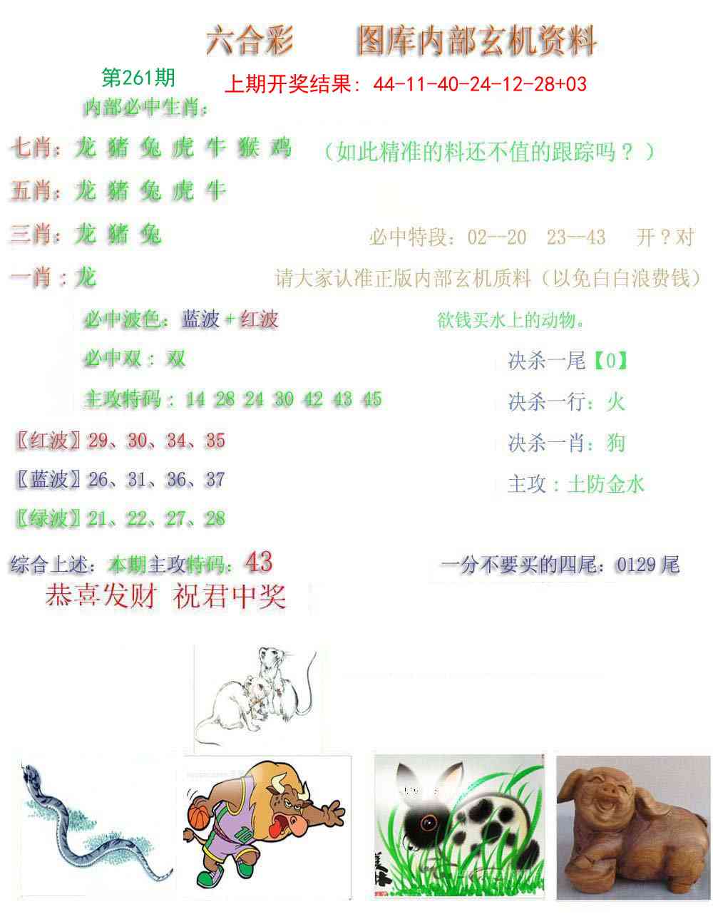 261期内部玄机资料[图]