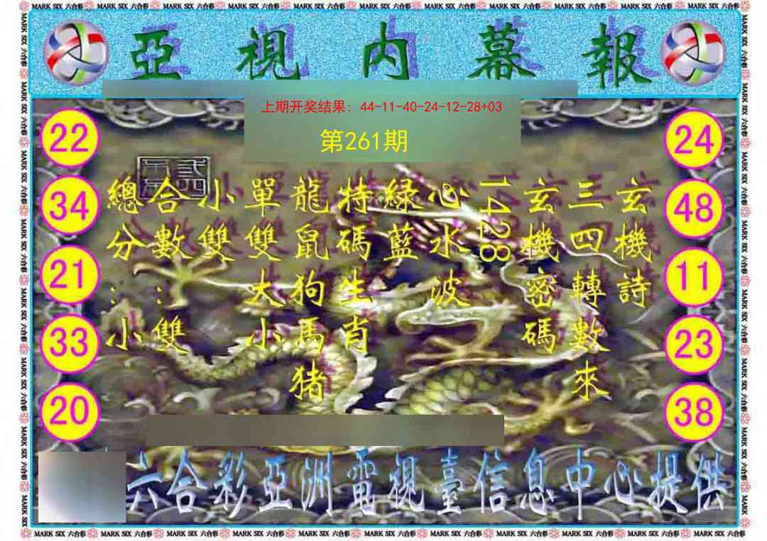 261期亚视内幕报[图]