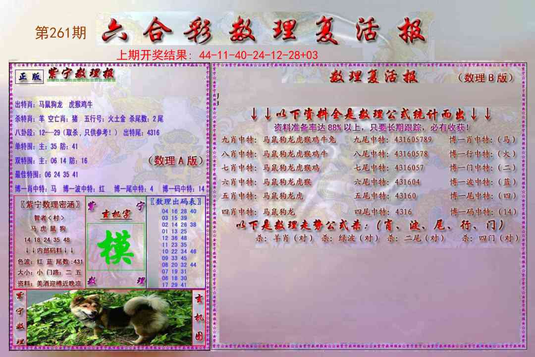 261期数理复活报[图]